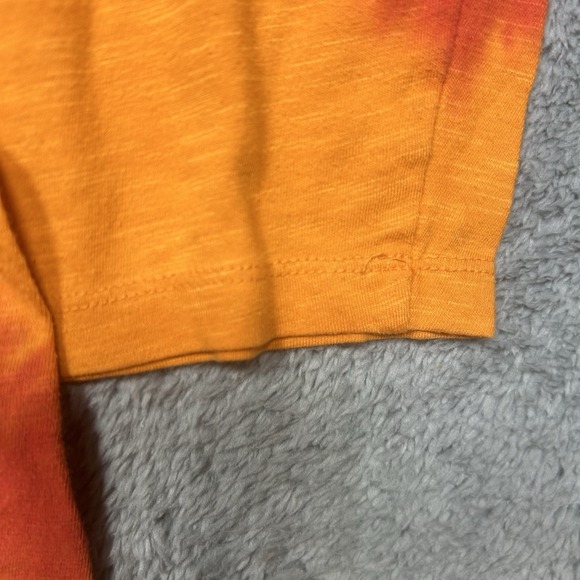 Looney Toons Tie Dye Shirt Women's 2XL Orange Red Long Sleeve Bugs Bunny Y2K - Picture 4 of 11